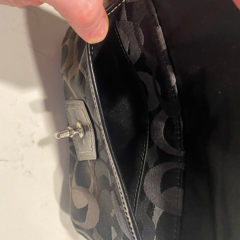 Black Coach Wristlet - Picture 5 of 6